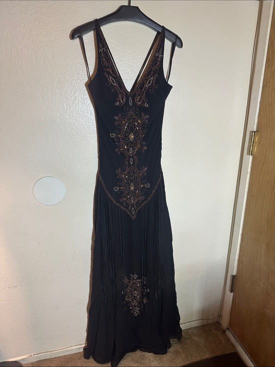 Sue Wong Dresses & Skirts - Sue Wong nocturne beaded bias cut maxi flowy dress